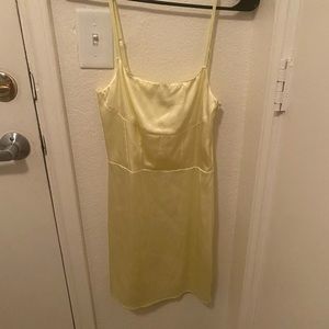 Zara yellow corset mini dress